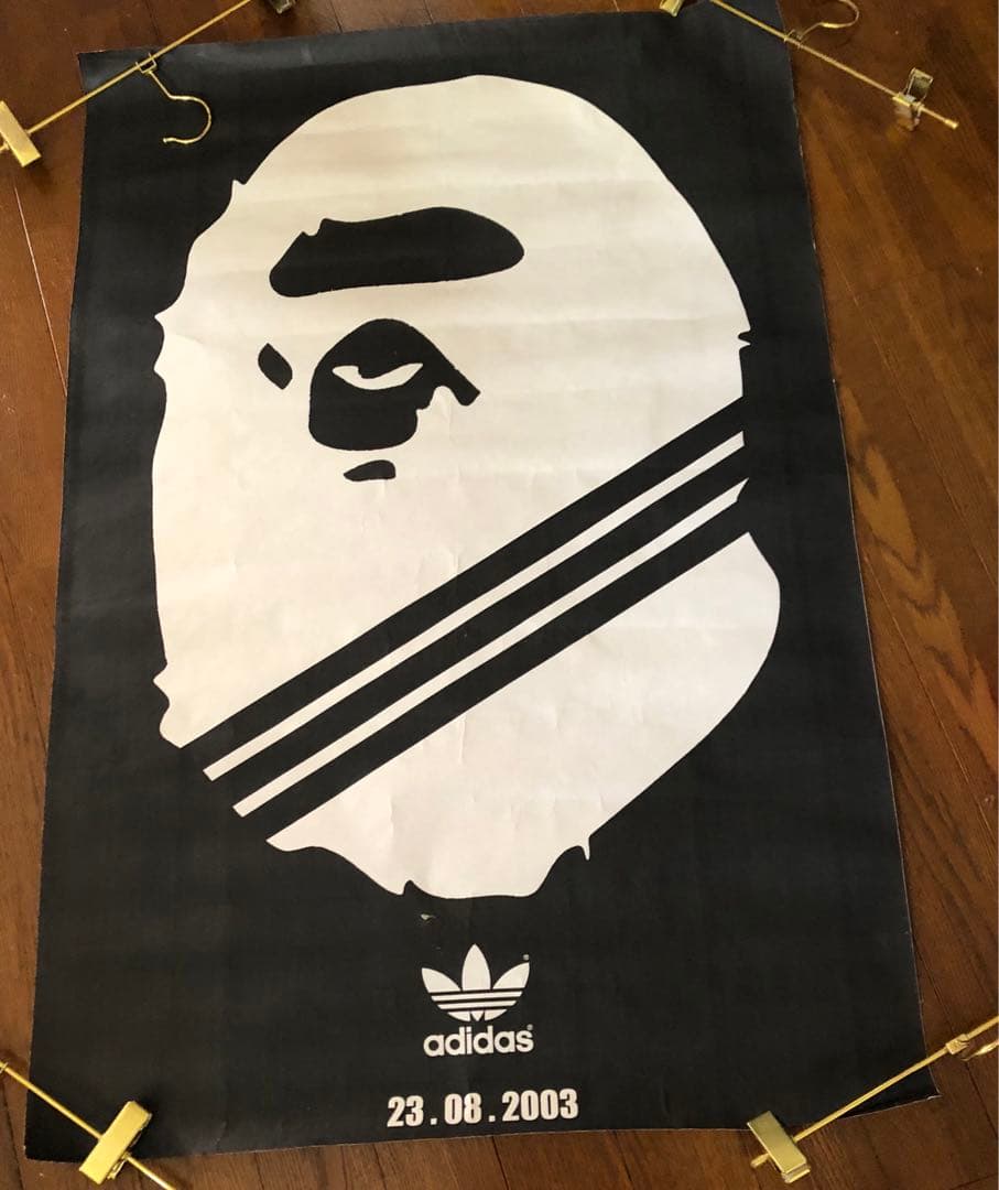 入手困難！非売品！A BATHING APE × adidas ポスター！大