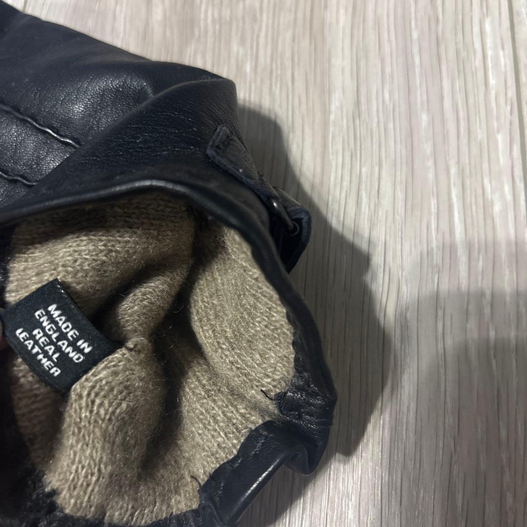 h*x様 Dunhill ダンヒル レザー カシミヤライニング グローブ　手袋