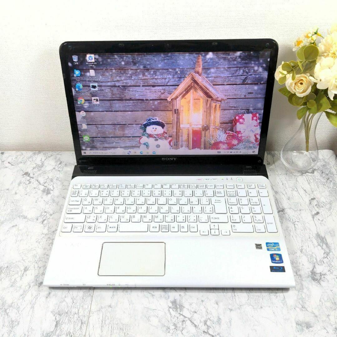 DV11 VAIO ノートパソコン Core i7 オフィス付き カメラ SSD