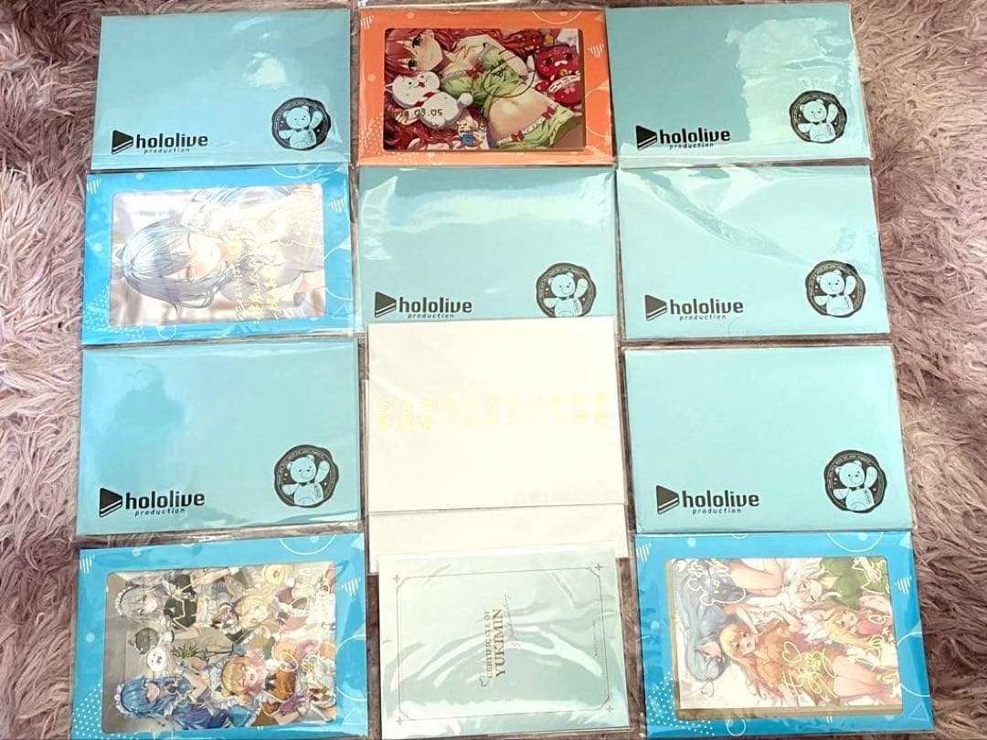 【全品未使用】ホロライブ タレント イラスト付きポストカード等13枚セット