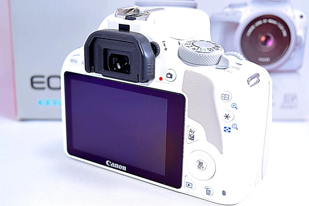 Canon kiss x7☆希少ホワイト☆スマホに転送☆高性能レンズ！