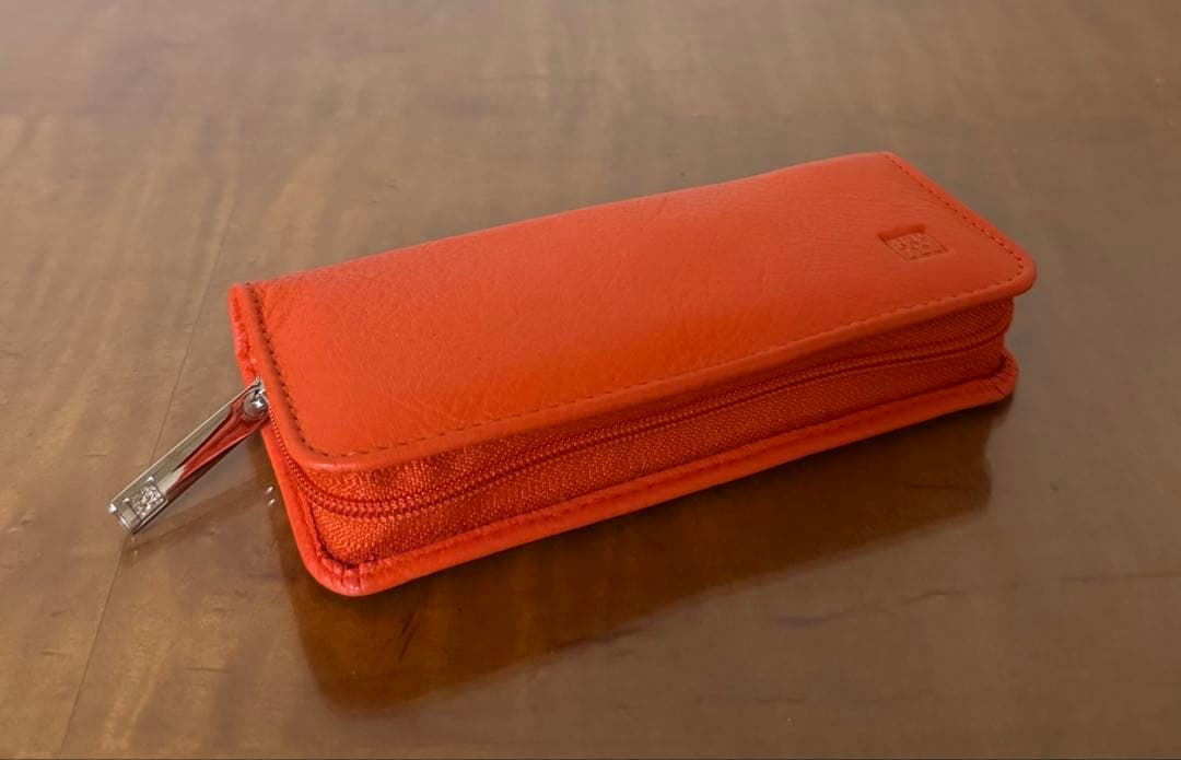 ツヴィリング ビューティーケア ５点セット ファスナー付き革ピンクケース