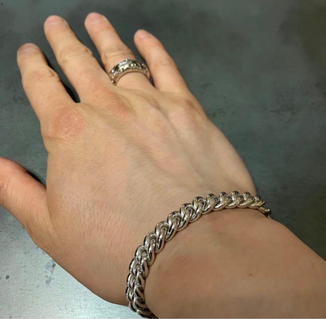 SILVER925 FLAT LINK BRACELET/シルバー/ブレスレット