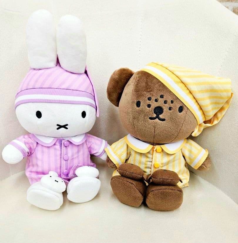 ミッフィースタイル　ストライプパジャマ　ミッフィー&バーバラぬいぐるみセット