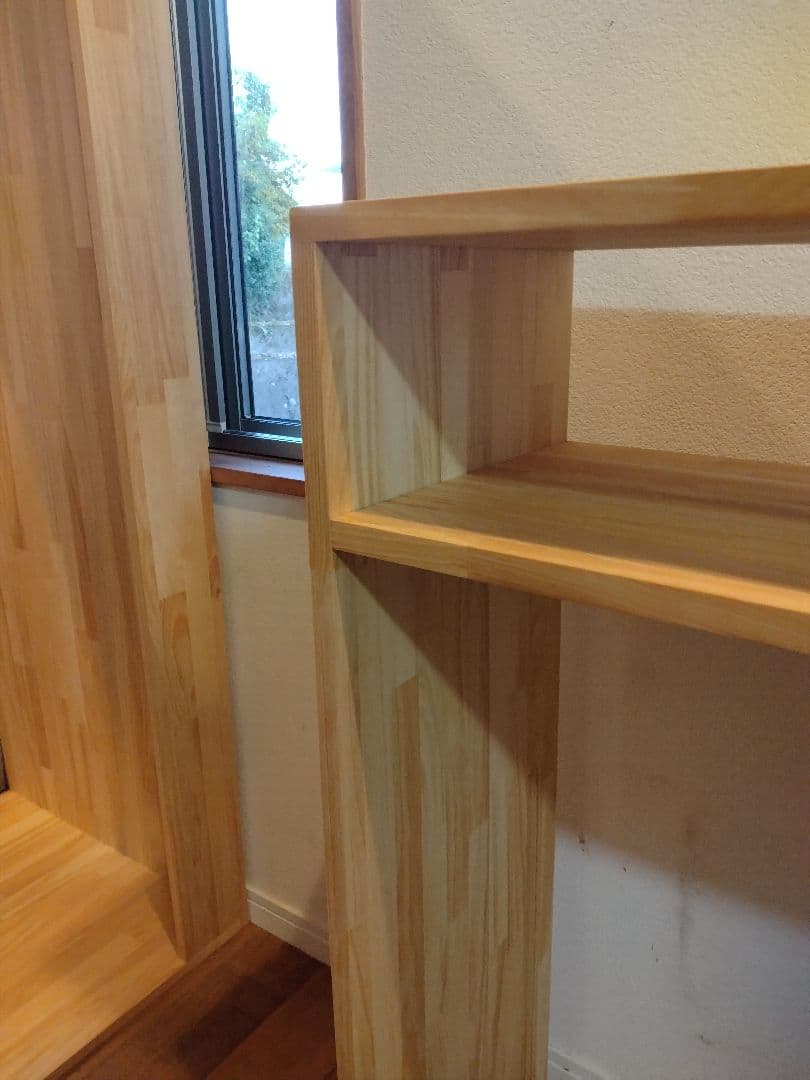 木製　ハンドメイド　オーダー　コの字　キヌカ　棚　シェルフ　ラック　水槽台