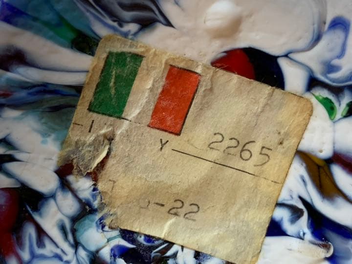 アンティーク　マルチカラー　ムラーノ ミルフィオリ　ベネチアンガラス花瓶