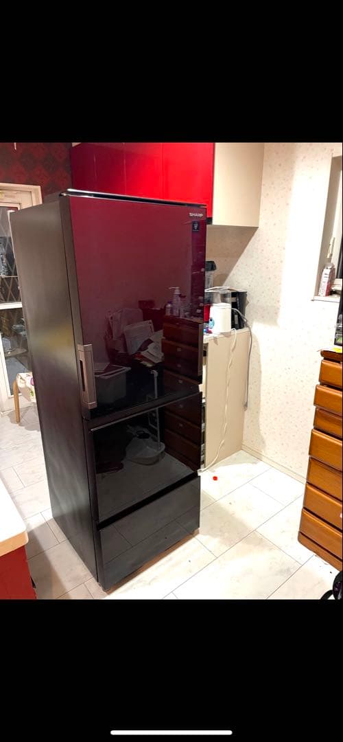 SHARP SJ-GW35G-W 350L ドア数3ドア 両側に開くドア