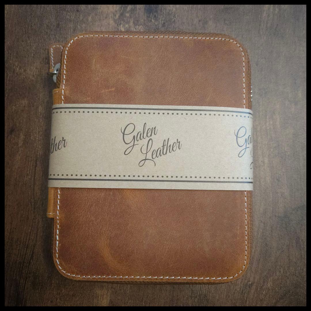 ガレンレザー　クレイジーホースブラウン　10スロットペンケース①