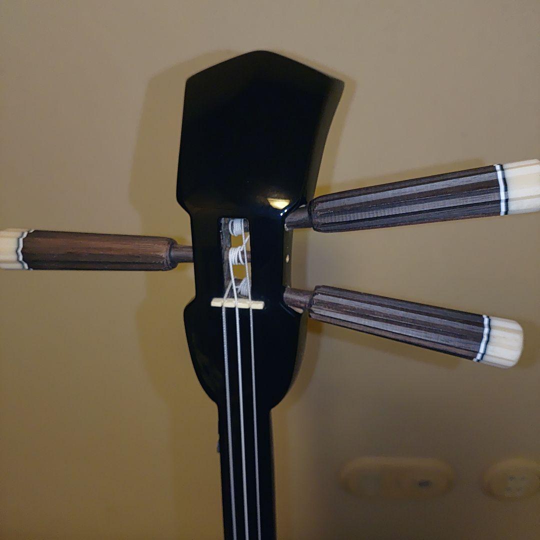 沖縄三線　真壁　扱いやすい人工皮貼り