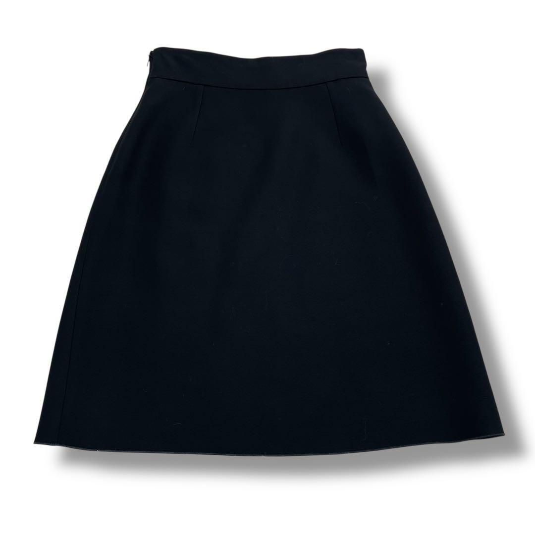 【美品】GUCCI グッチ GGマーモント ロゴ スカート 38 ブラック