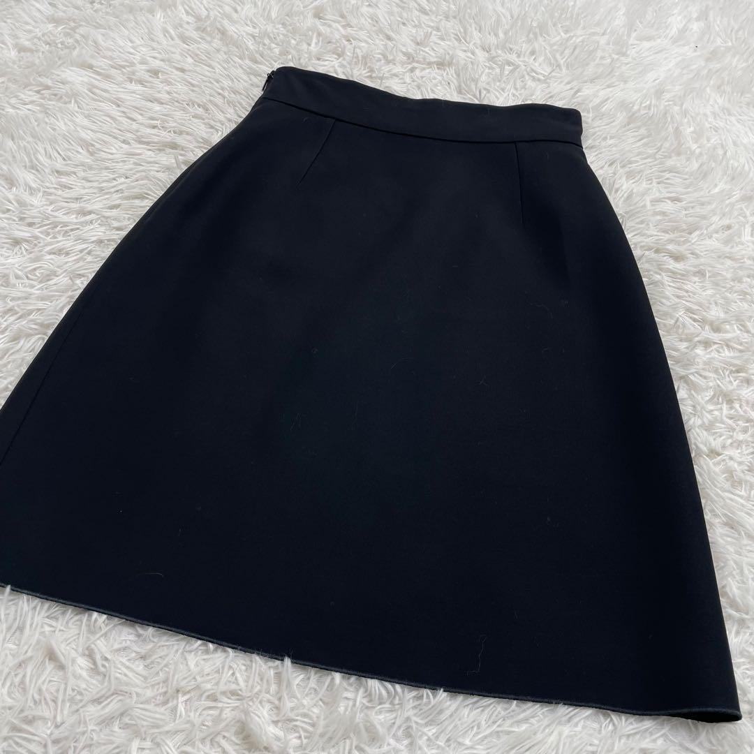 【美品】GUCCI グッチ GGマーモント ロゴ スカート 38 ブラック