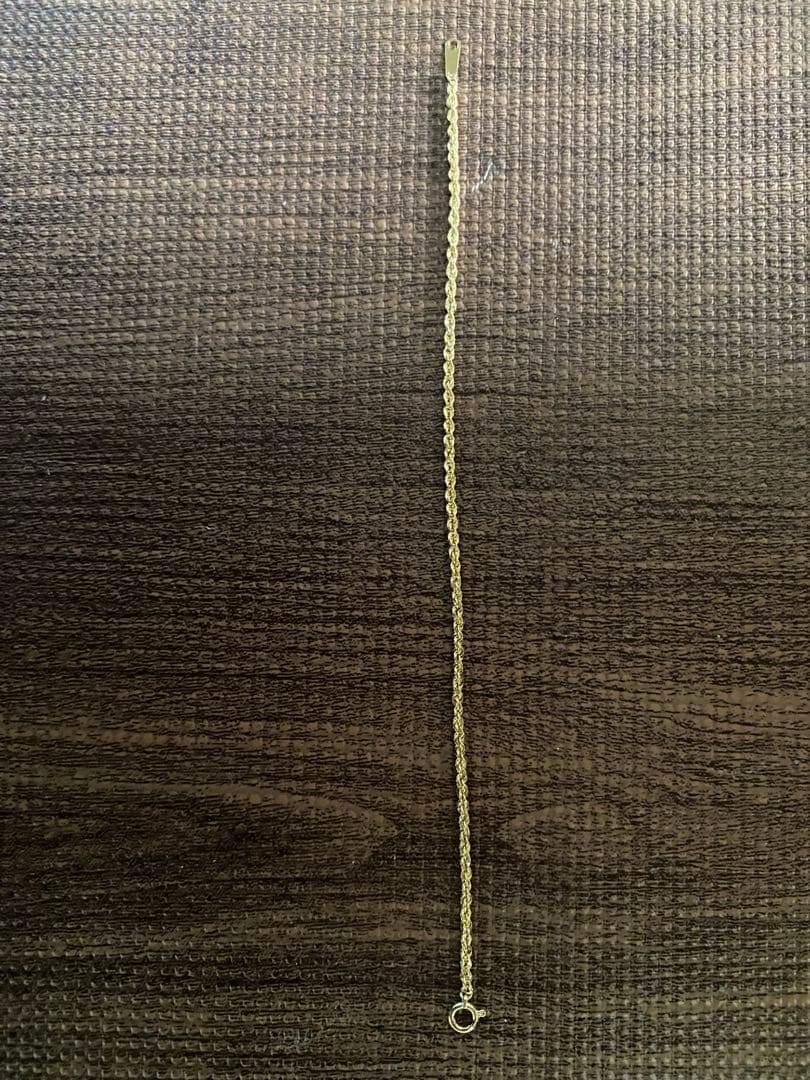 18金ロープチェーンブレスレット