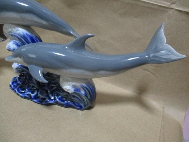 リアドロ　フィギュア　踊るドルフィン　共箱　K49-2