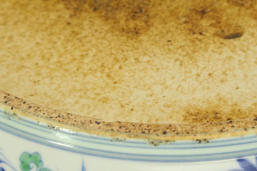 あきこ中国美術 色絵 龍紋皿 φ48.8cm(ZE473)