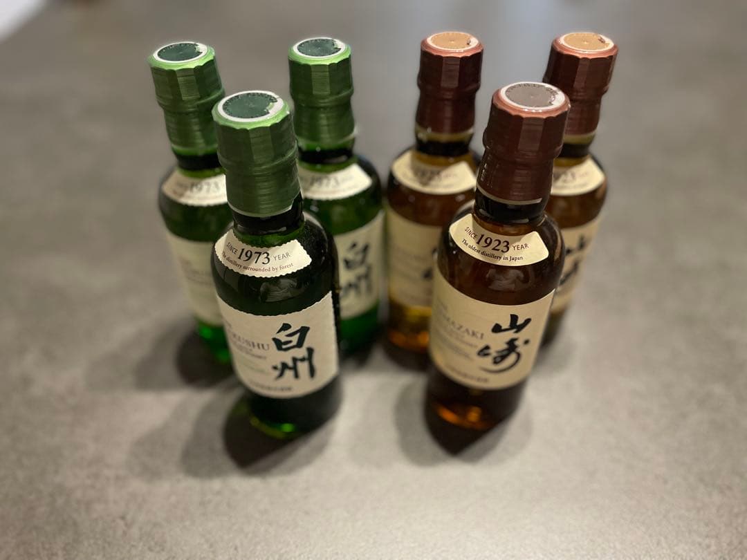 白州・山崎ウイスキーセット 200ml各３本　計６本