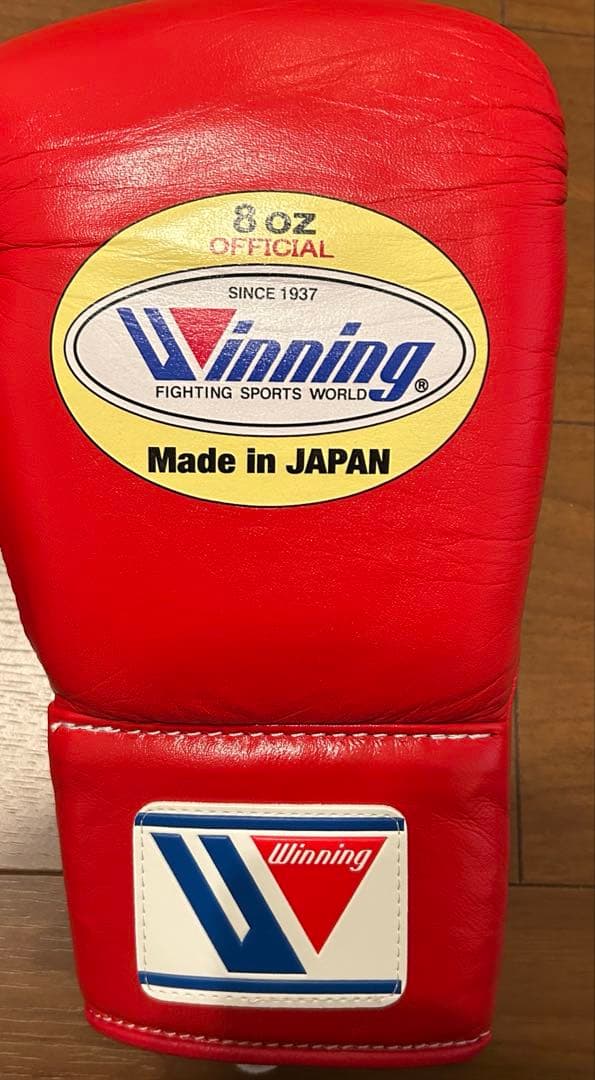 【極美品】winning　8oz　グローブ　レッド　正規品　MS-200