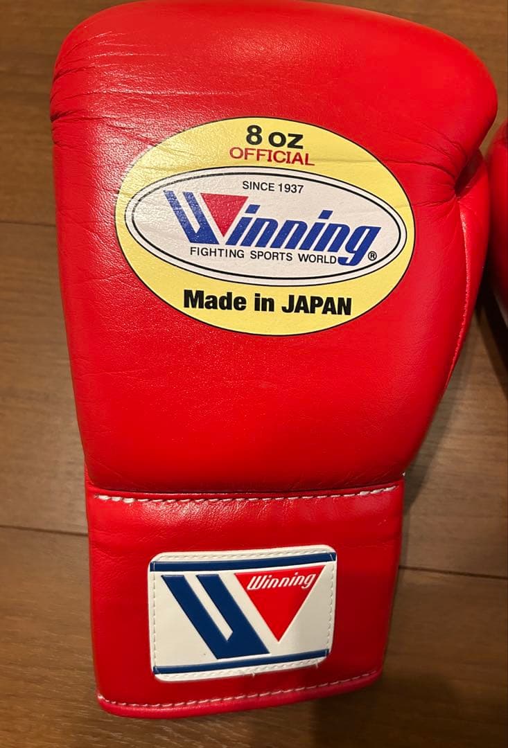 【極美品】winning　8oz　グローブ　レッド　正規品　MS-200