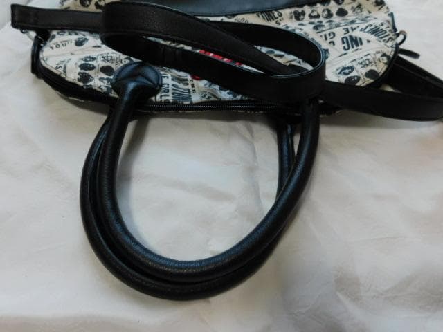 未使用　ローリングストーンズ　ボストンタイプバッグ　黒系