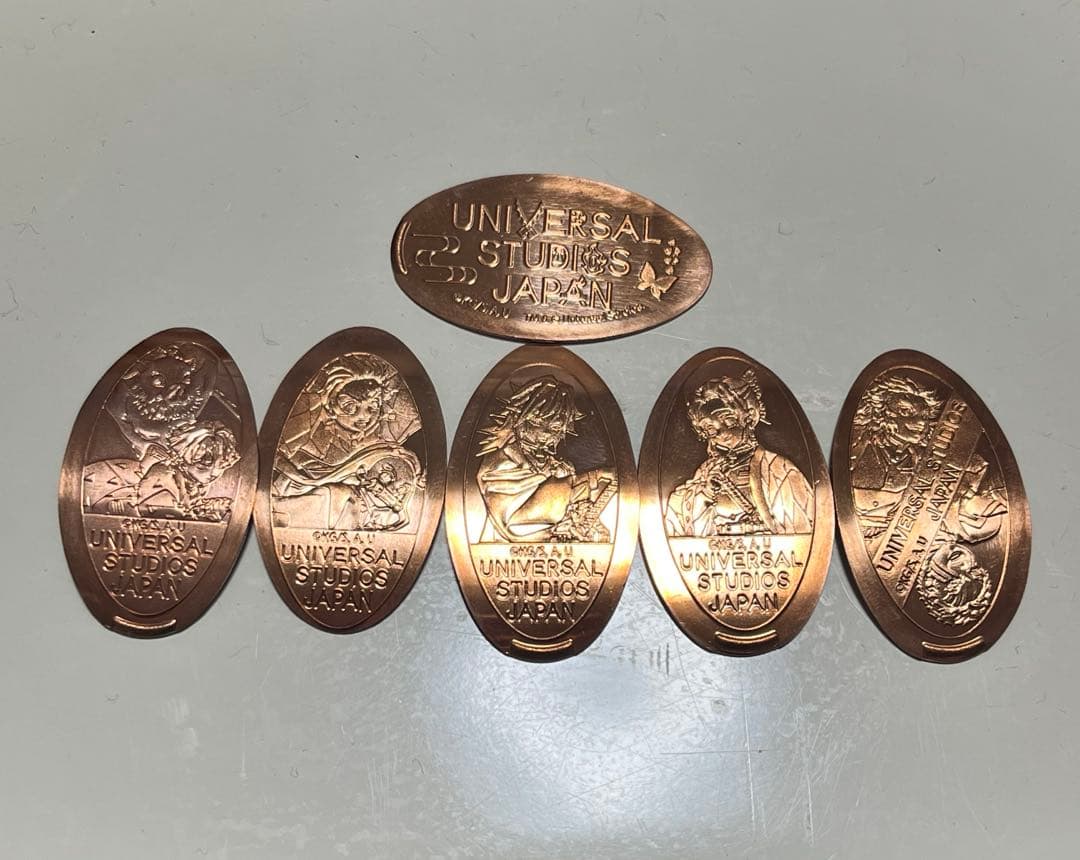 【限定】鬼滅の刃 USJ スーベニアメダル 全６種セット