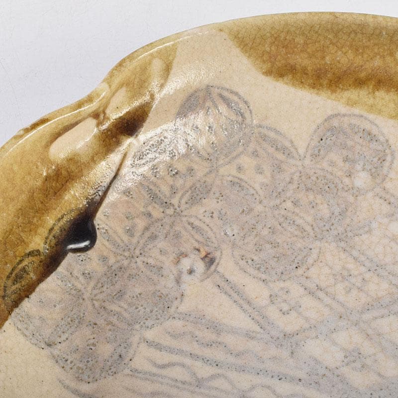 北大路魯山人作　絵志野　鉢　共箱　V　R9184B