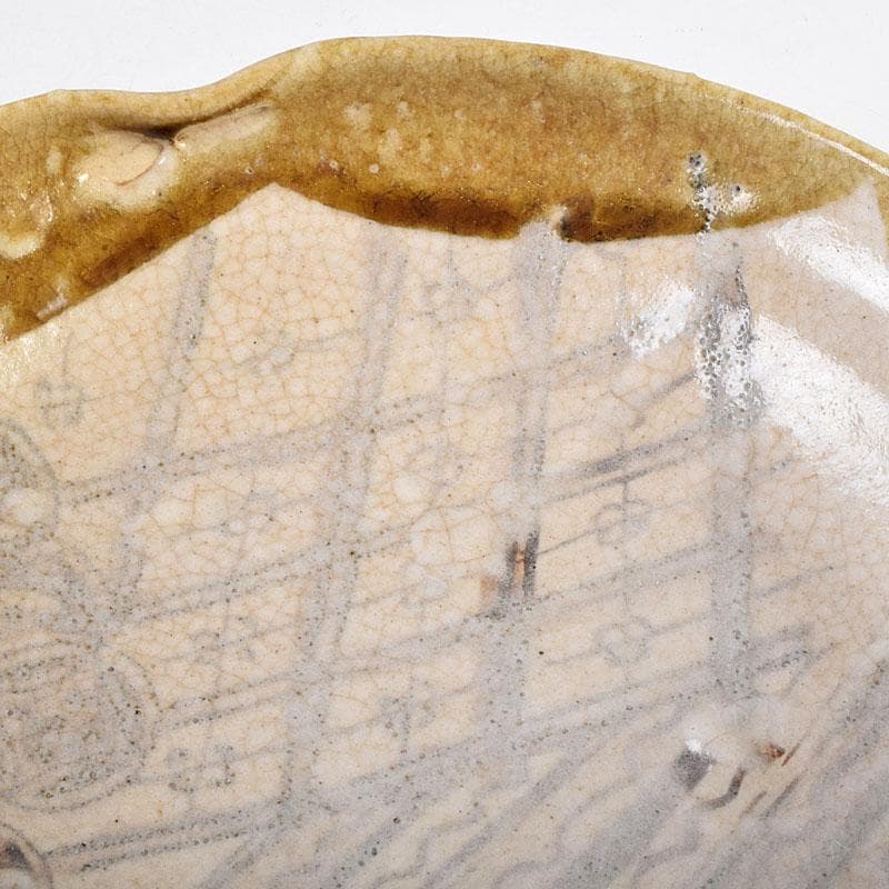 北大路魯山人作　絵志野　鉢　共箱　V　R9184B