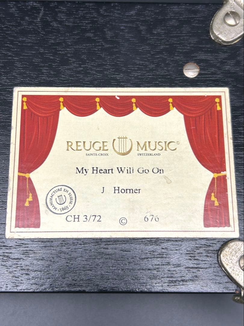 O7-32 オルゴール REUGE MUSIC タイタニック CH3/72 稼動