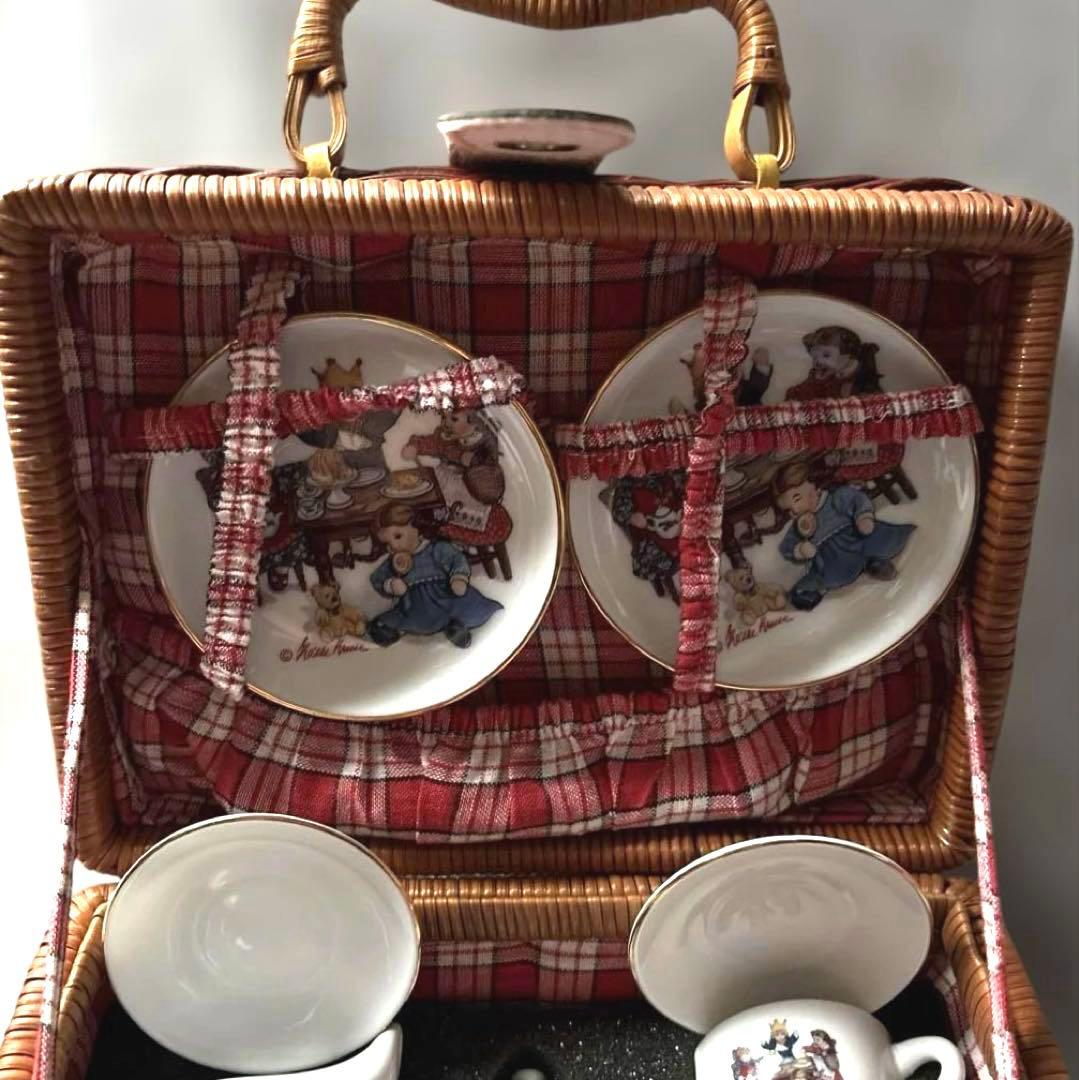 ロイターポーセリン×ケテクルーゼ ミニチュアティーセット ドイツ製ヴィンテージ