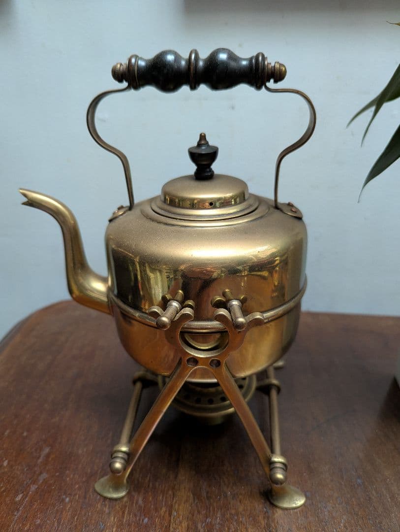 イギリスアンティーク ティータイム卓上ケトル アフタヌーンティー 紅茶 店舗什器
