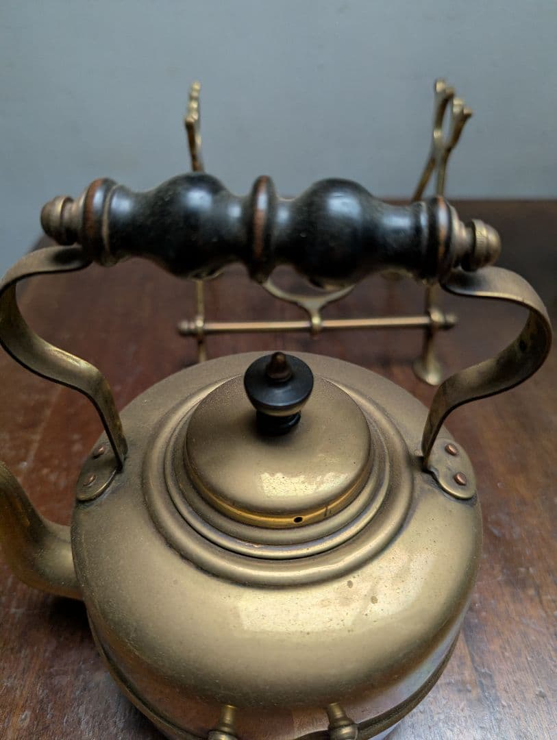 イギリスアンティーク ティータイム卓上ケトル アフタヌーンティー 紅茶 店舗什器