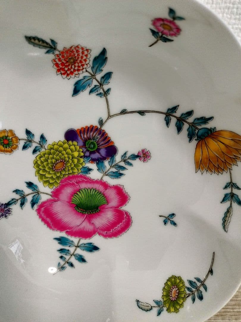 お値下げしました、3枚組　ヴィンテージ 　リモージュ　セラレンアネモネ　ボウル