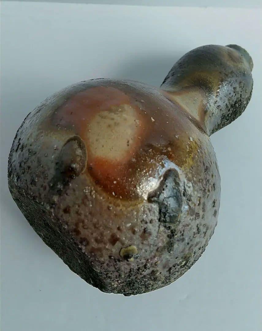 備前焼　酒器　作家 伊勢崎 創　窯変 瓢箪 酒器 揃