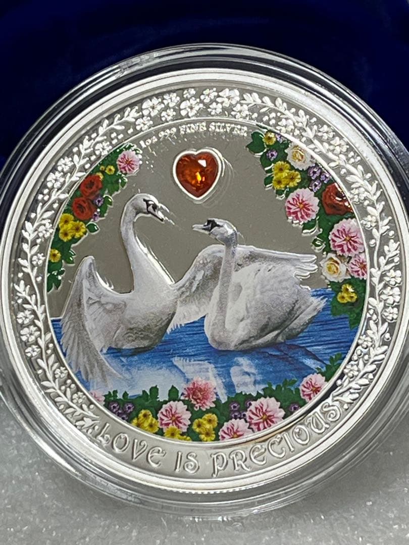 2023　ニウエ　ラブ イズ プレシャス　スワン　白鳥　1オンス　銀貨　
