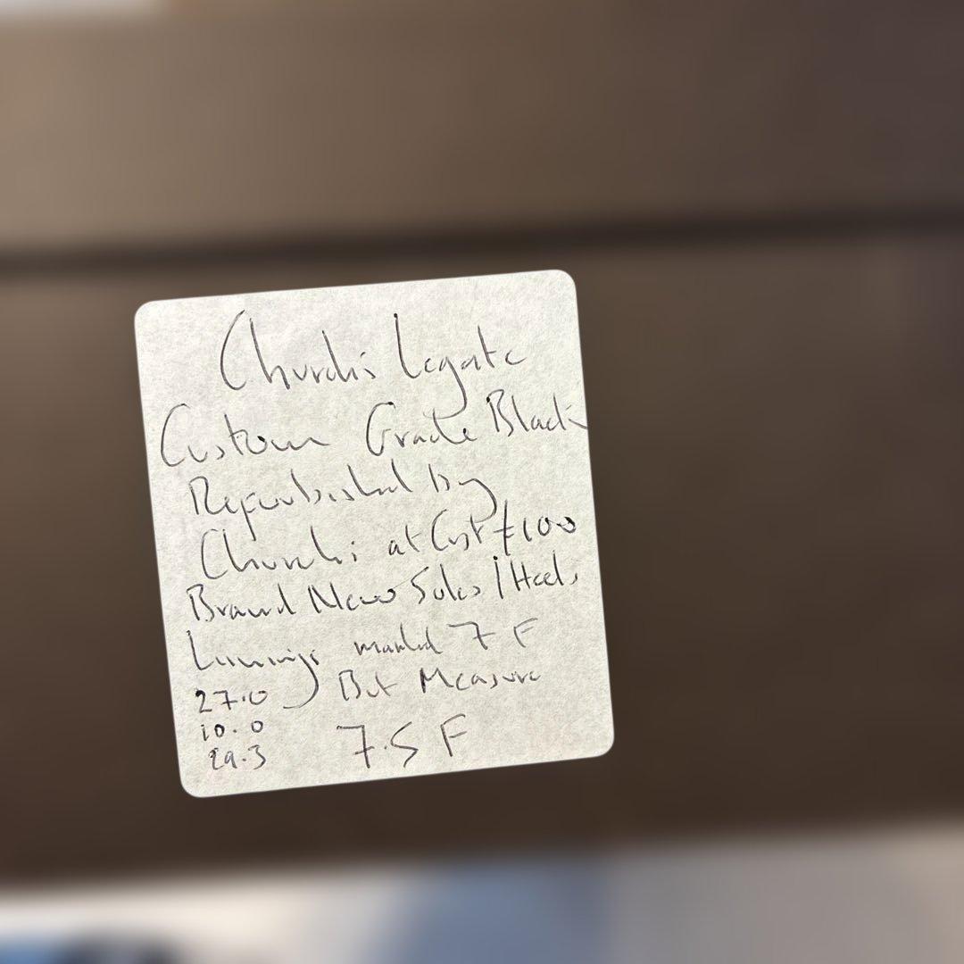 チャーチ　church's Custom Grade ブラック ドレスシューズ