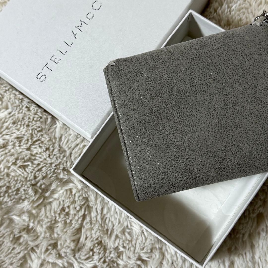 ⭐️未使用級⭐️　ステラマッカートニー　ファラベラ　三つ折り財布　ライトグレー