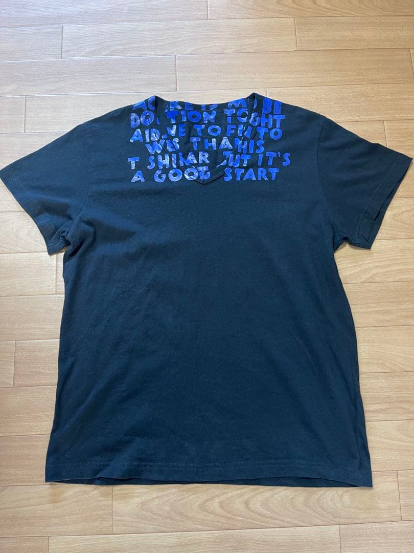 Martin Margiela 07SSエイズTブラック×紫文字 archive