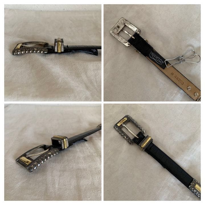 アンティーク 80sUSA Brighton 本革 ベルト