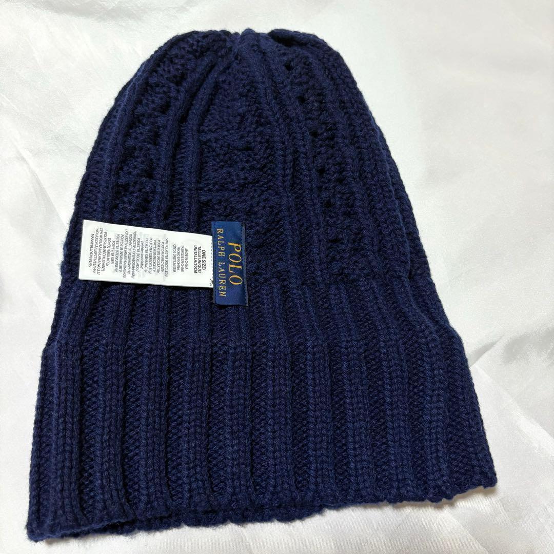 POLO RALPH LAUREN★ポロ ベア ケーブル編み ニット帽 ビーニー