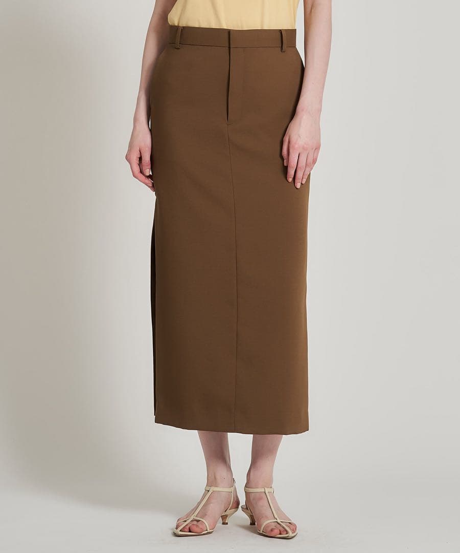 エストネーション　Iライン バックサイドスリット スカート　38 ブラック