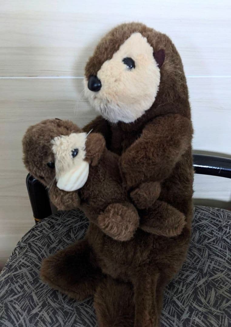 昭和レトロ❤たけのこ❤ハッピーラッコ❤ラッコ親子❤ラッコ❤ぬいぐるみ❤可愛いお顔