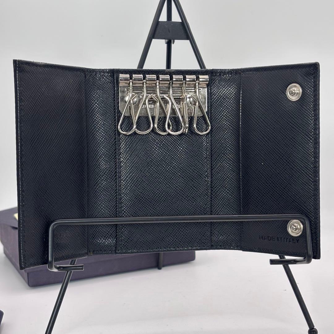 【M222】PRADA☆TESSUTO 6連キーケース 未使用