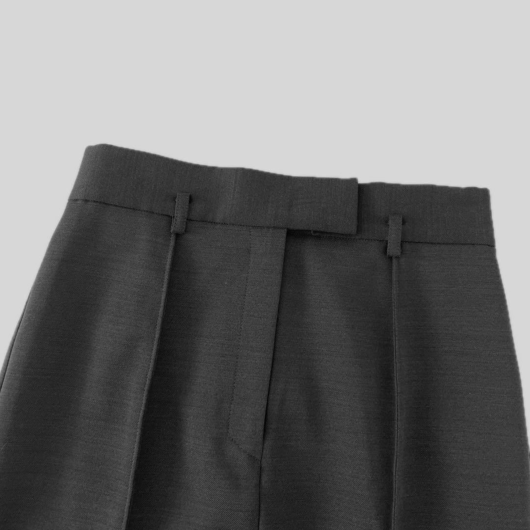 美品 anuansアニュアンス / ピンタックミディタイトスカート S