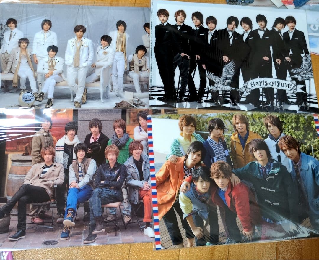 HeySayJUMP　クリアファイル　歴代　山田涼介　伊野尾　有岡　中島裕翔