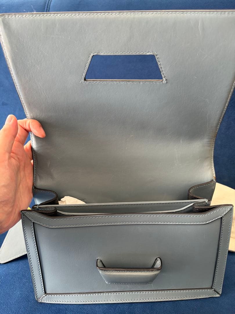 ロエベ　ハンドバッグ　ブルー