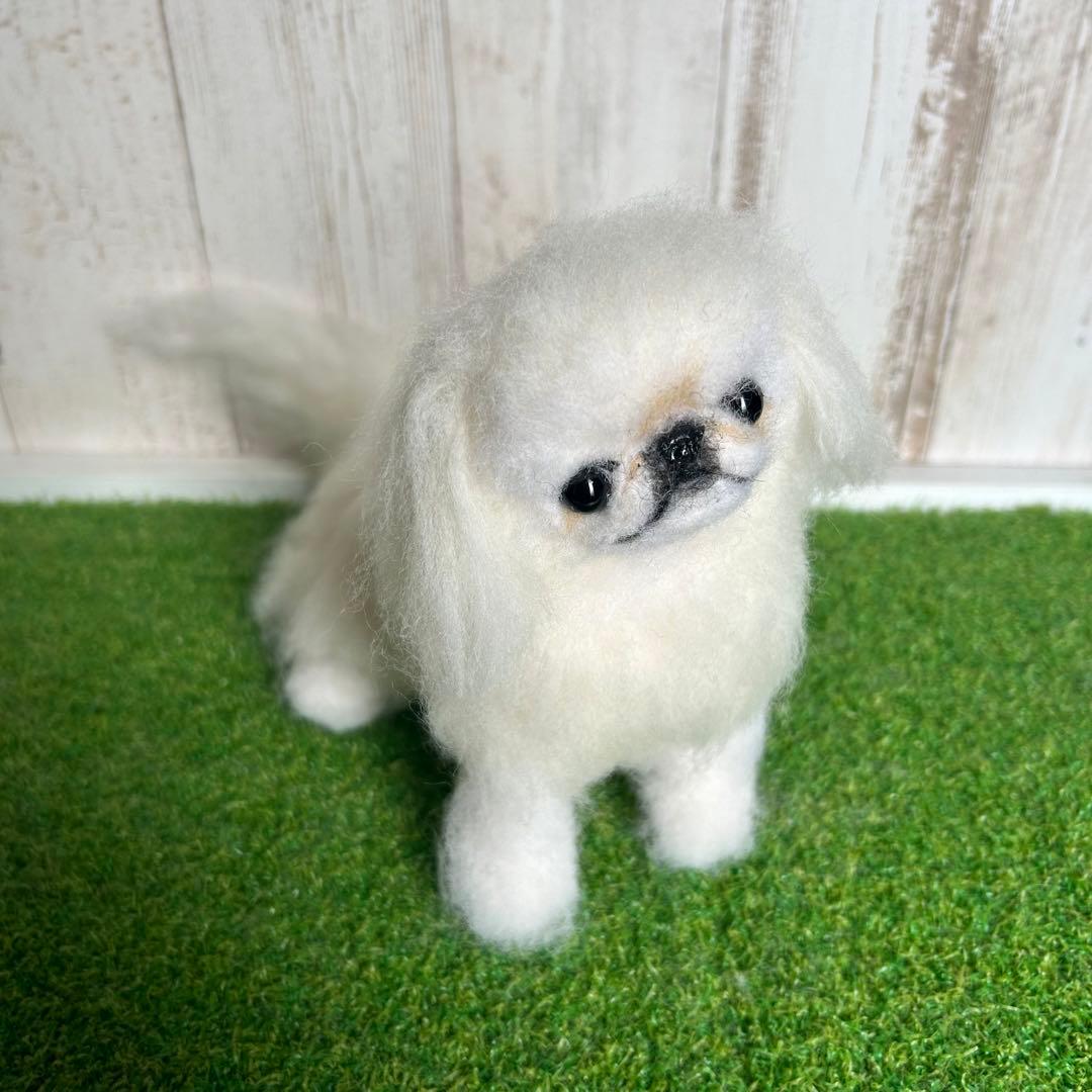 購入可能です★羊毛フェルト【ペキニーズ】犬　※他の犬種のオーダーも受付中です。