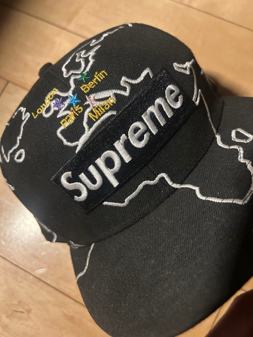 Supreme new era world wide キャップ