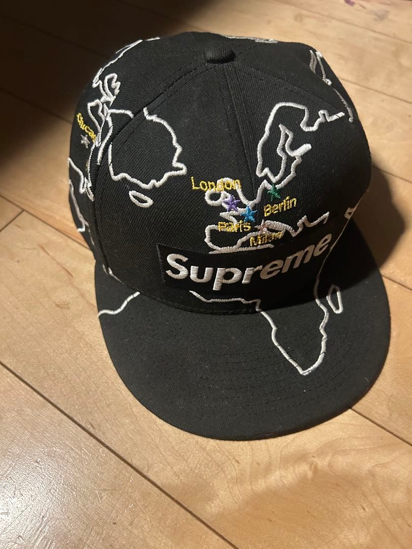 Supreme new era world wide キャップ
