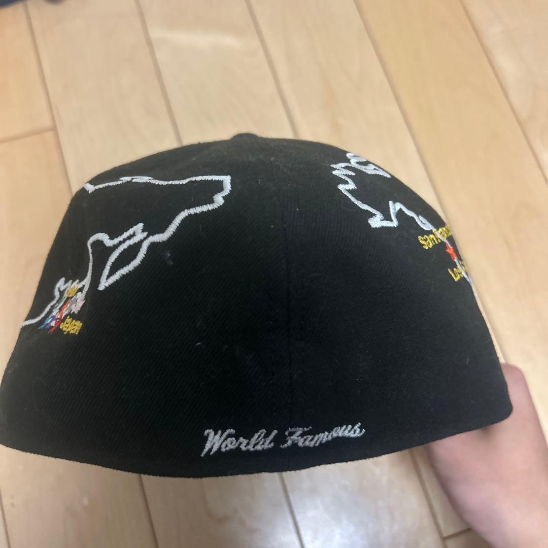Supreme new era world wide キャップ