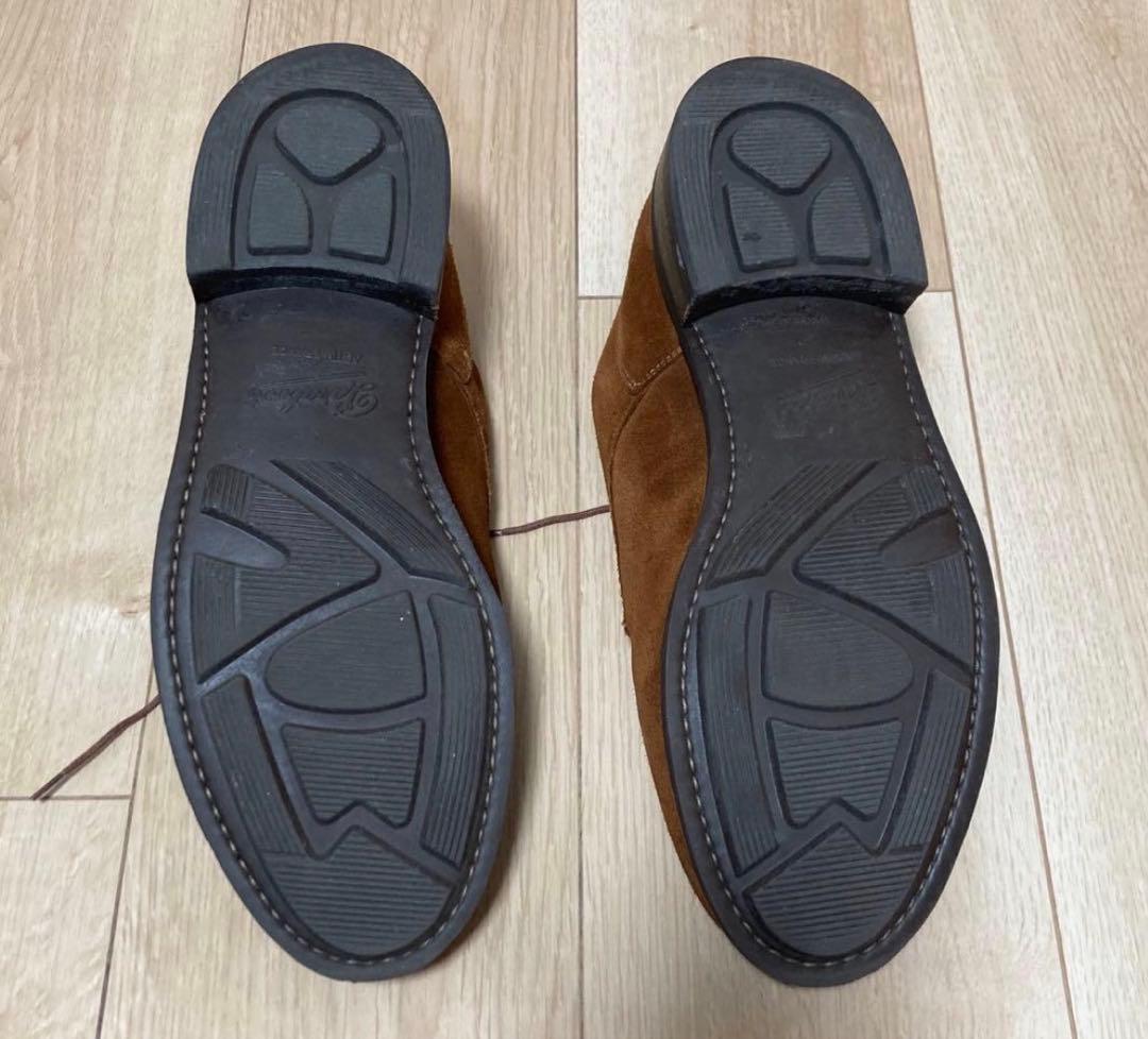 パラブーツ シャンボード ドレスライン 9F ブラウンスウェード 茶金