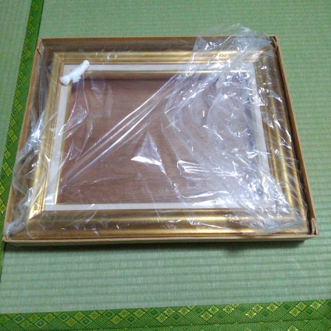 ゴールド 木製額縁 二重枠デザイン