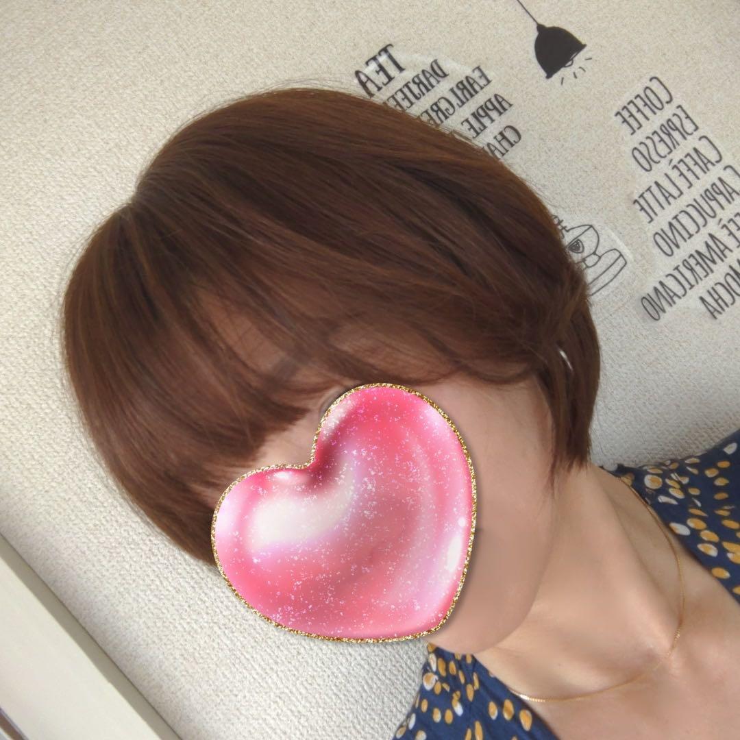 ★サラサラ高級人毛100%★ショート②　ブラウン　フルウイッグ　かわいいかつら